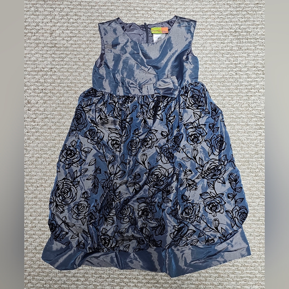 Penelope Mack Girls Bluish charcoal dress